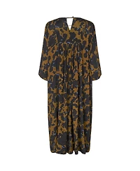 Masai Copenhagen Women's MaNadyne V-Neck A-Shape Midi Dress