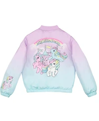 My Little Pony Girls My Pony Lightweight Zip-Up Graphic Print Bomber Jacket