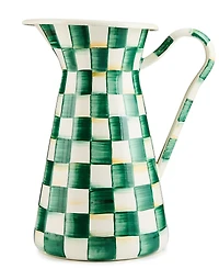 Mackenzie-Childs Emerald Check Large Practical Pitcher