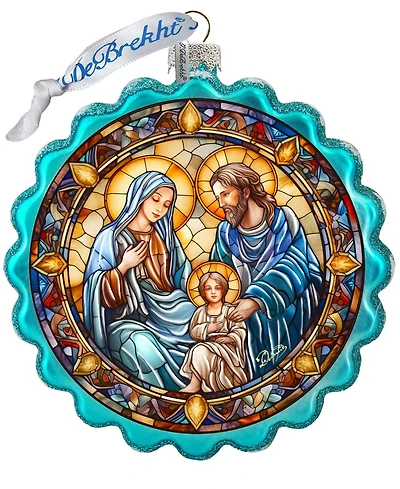 G.Debrekht Family Love Classic Nativity Glass Ornament