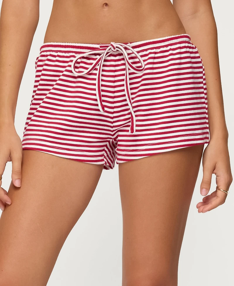 Edikted Women's Jaine Striped Drawstring Shorts