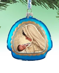 G.Debrekht Mother of God Glass Christmas Ornament