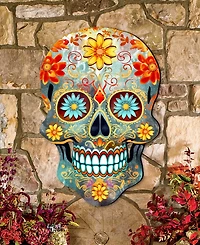 Designocracy Sugar Skull Holiday Door Decor