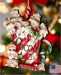 Designocracy Marshmallow Cocoa Co Ornament