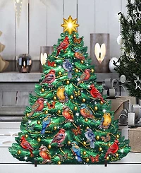 Designocracy Christmas Birds Tree Holiday Decor