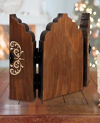Designocracy Christmas Story Wood Tabletop Triptych
