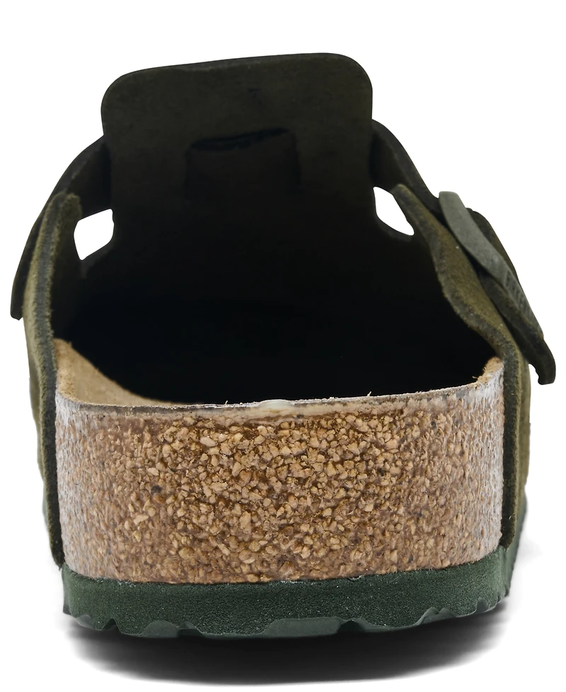 Birkenstock Men's Boston Suede Leather Birko-Flor Clogs from Finish Line
