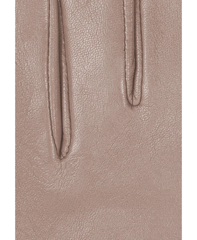 Women`s Premium Lamb Leather Touchscreen Gloves; Cashmere Lining