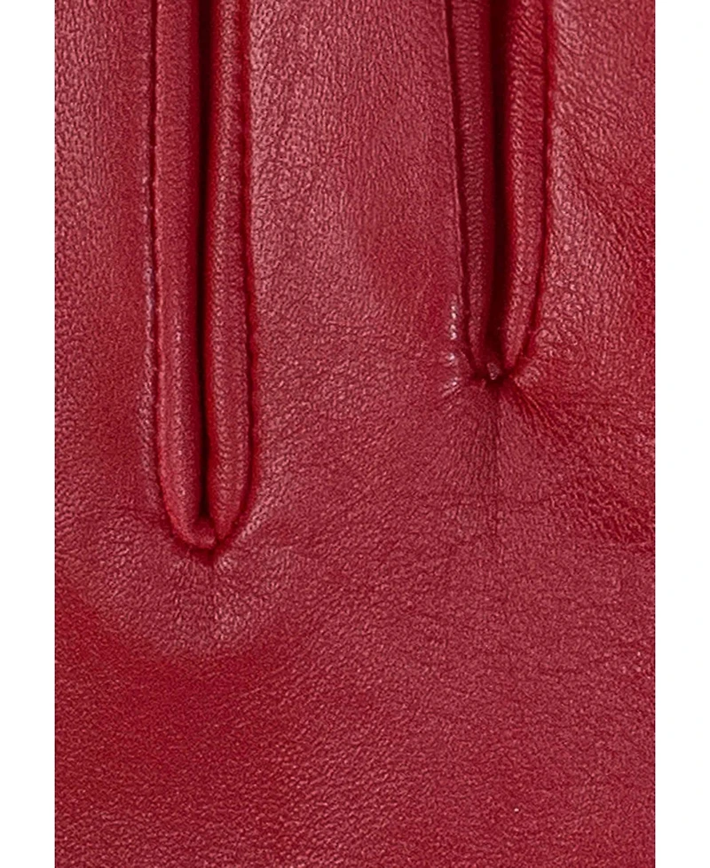 Women`s Premium Lamb Leather Touchscreen Gloves "Lola" Cashmere Lining