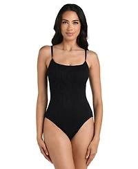 La Blanca Women's Mantra Medallion One-Piece Swimsuit