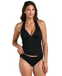 La Blanca Women's Mantra Halter Goddess Tankini