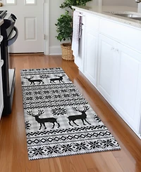 Addison Holiday Washable Indoor/Outdoor ACN1820 2'3"x7'6" Runner Area Rug