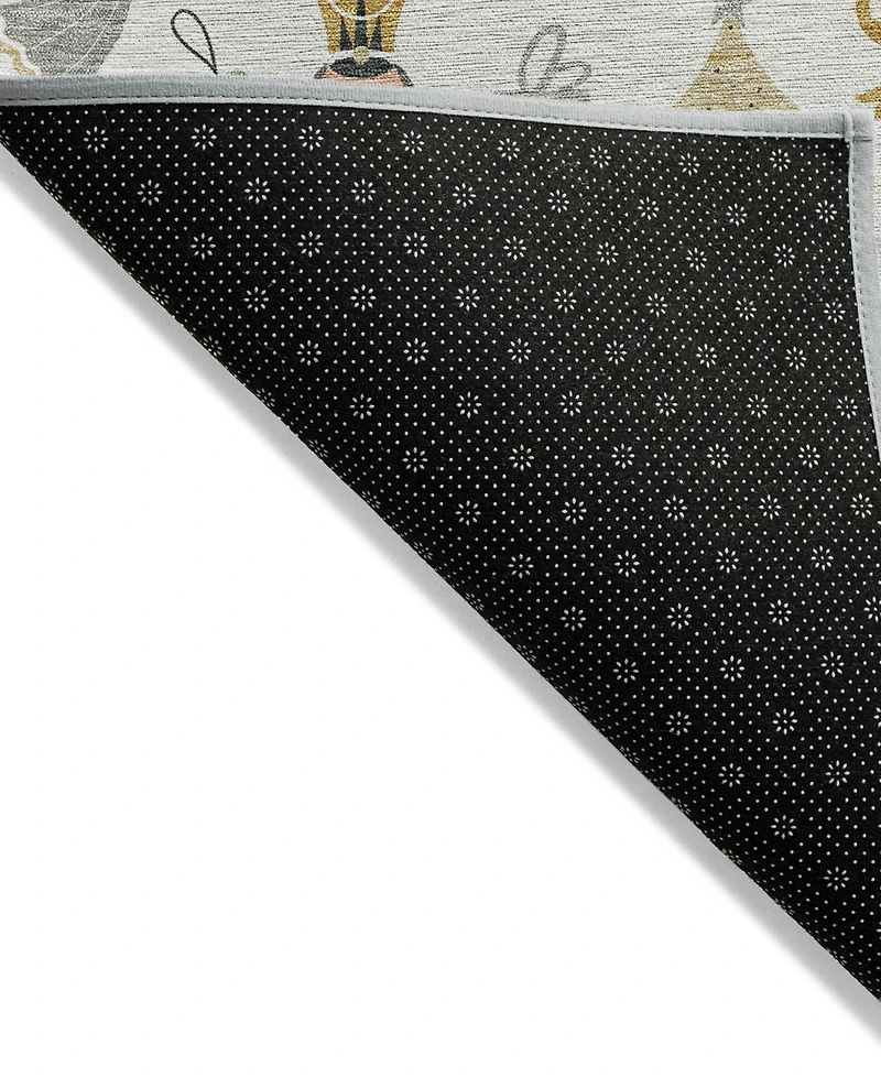 Addison Holiday Washable Indoor/Outdoor ACN1827 8'x8' Round Area Rug