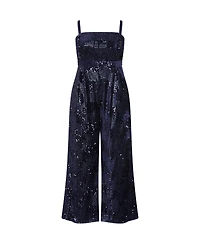 City Chic Plus Glimmer Sequin Strapless Jumpsuit