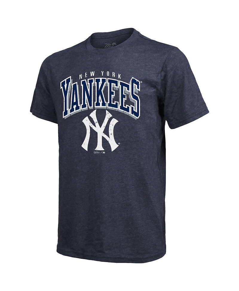Majestic Threads Men's Aaron Judge Navy New York Yankees Triblend Name Number T-Shirt