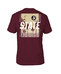 FLoGrown Men's Garnet Florida State Seminoles Repeat Poster T-Shirt