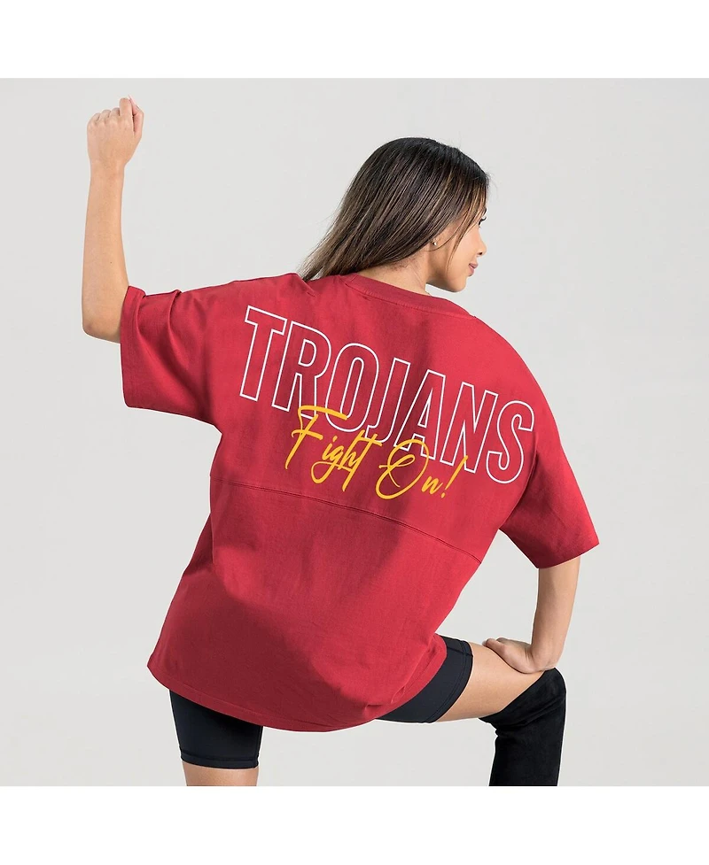 Gameday Couture Women's Cardinal Usc Trojans Oversized Back at Ya T-Shirt