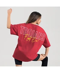Gameday Couture Women's Cardinal Usc Trojans Oversized Back at Ya T-Shirt