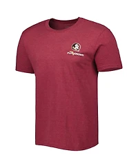 Flogrown Men's Garnet Florida State Seminoles Double Diamond Crest T-Shirt