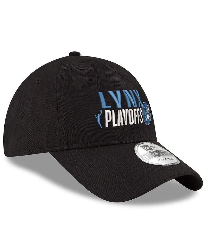 New Era Men's and Women's Black Minnesota Lynx 2025 Wnba Playoffs 9TWENTY Adjustable Hat
