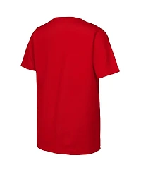 Fanatics Big Boys and Girls Red Philadelphia Phillies 2025 Mlb Postseason Locker Room T-Shirt
