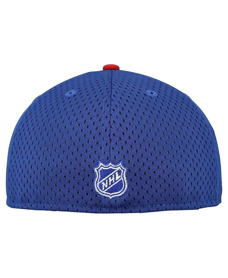 New Era Men's Blue/Red York Rangers Mesh Crown Two-Tone 59FIFTY Fitted Hat