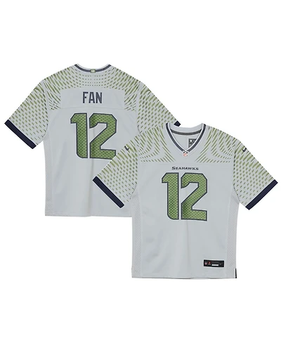 Nike Preschool 12s Wolf Gray 2025 Rivalries Collection Game Jersey