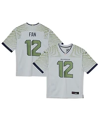 Nike Preschool 12s Wolf Gray 2025 Rivalries Collection Game Jersey