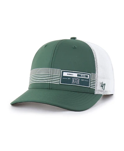 '47 Brand Men's Green Hawaii Rainbow Warriors Rangefinder Brrr Trucker Adjustable Hat