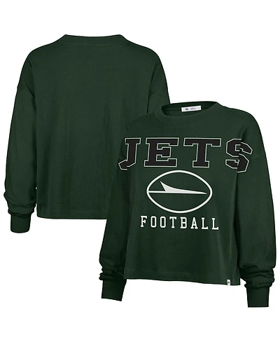 '47 Brand Women's Green New York Jets Outreach City Oversized Long Sleeve T-Shirt