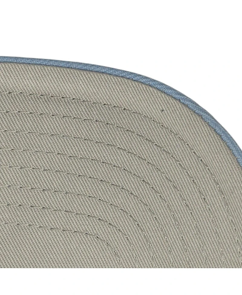 Mitchell & Ness Men's Cream/Light Blue Minnesota United Fc Upside Down Pro Pinch Snapback Hat