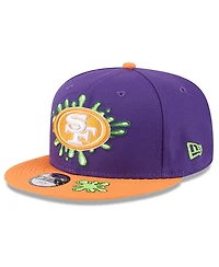 New Era Big Boys and Girls Purple/Orange San Francisco 49ers Nickelodeon Slime 9FIFTY Snapback Hat