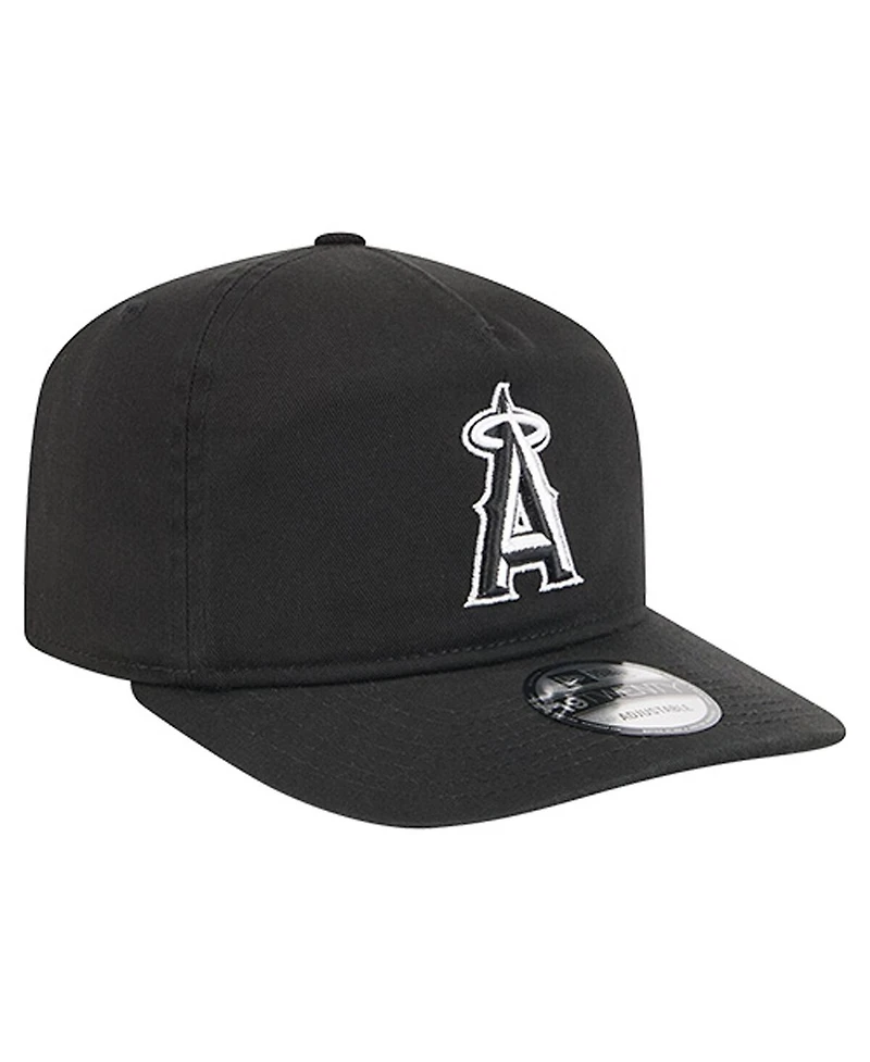 New Era Men's Black/White Los Angeles Angels 19TWENTY Adjustable Hat