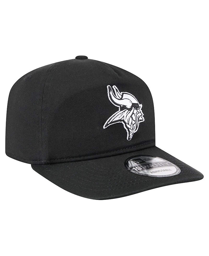 New Era Men's Black/White Minnesota Vikings 19TWENTY Adjustable Hat