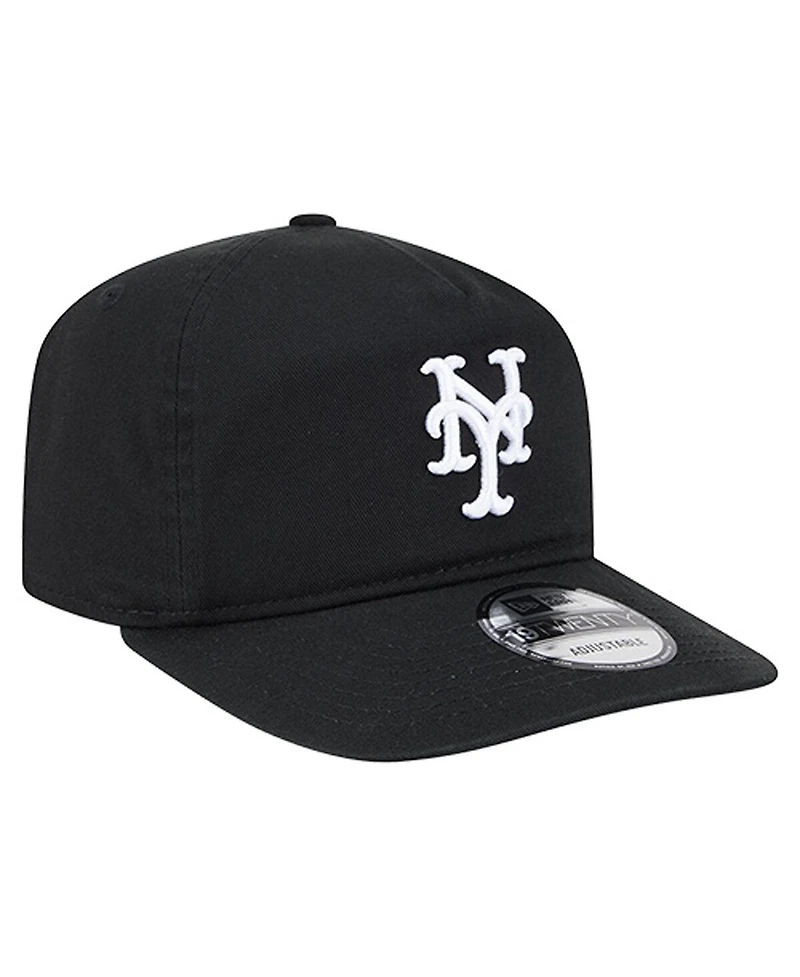 New Era Men's Black/White New York Mets 19TWENTY Adjustable Hat