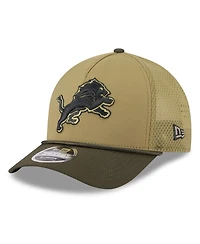 New Era Men's Green Detroit Lions 2025 Salute to Service 9FORTY A-Frame M-Crown Adjustable Hat