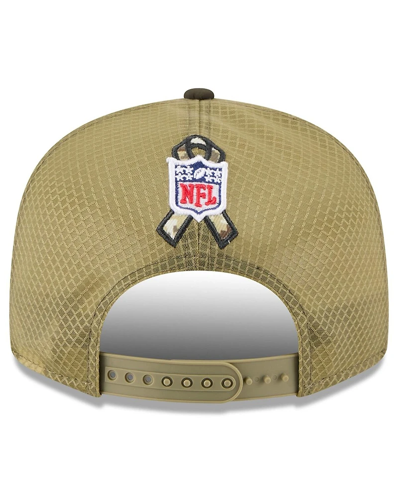 New Era Men's Dark Green Indianapolis Colts 2025 Salute to Service Split Panel 9FIFTY Snapback Hat