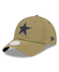 New Era Women's Green Dallas Cowboys 2025 Salute to Service Pony Tail Adjustable Hat