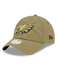 New Era Women's Green Philadelphia Eagles 2025 Salute to Service Pony Tail Adjustable Hat