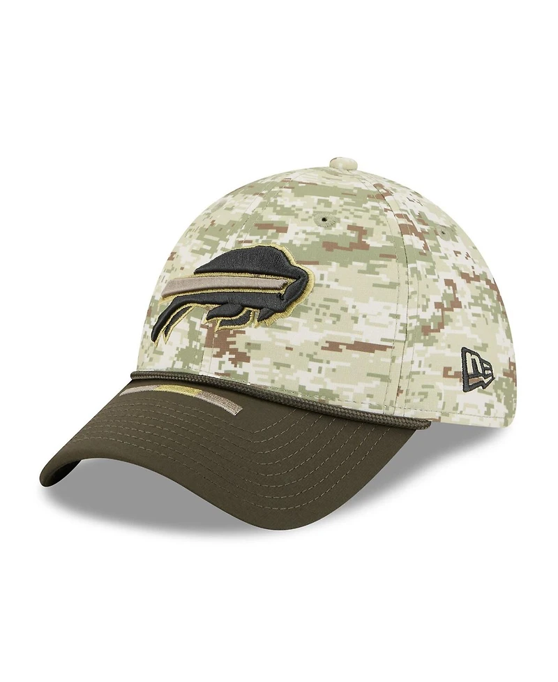 New Era Men's Camo/Dark Green Buffalo Bills 2025 Salute to Service 39THIRTY Flex Hat
