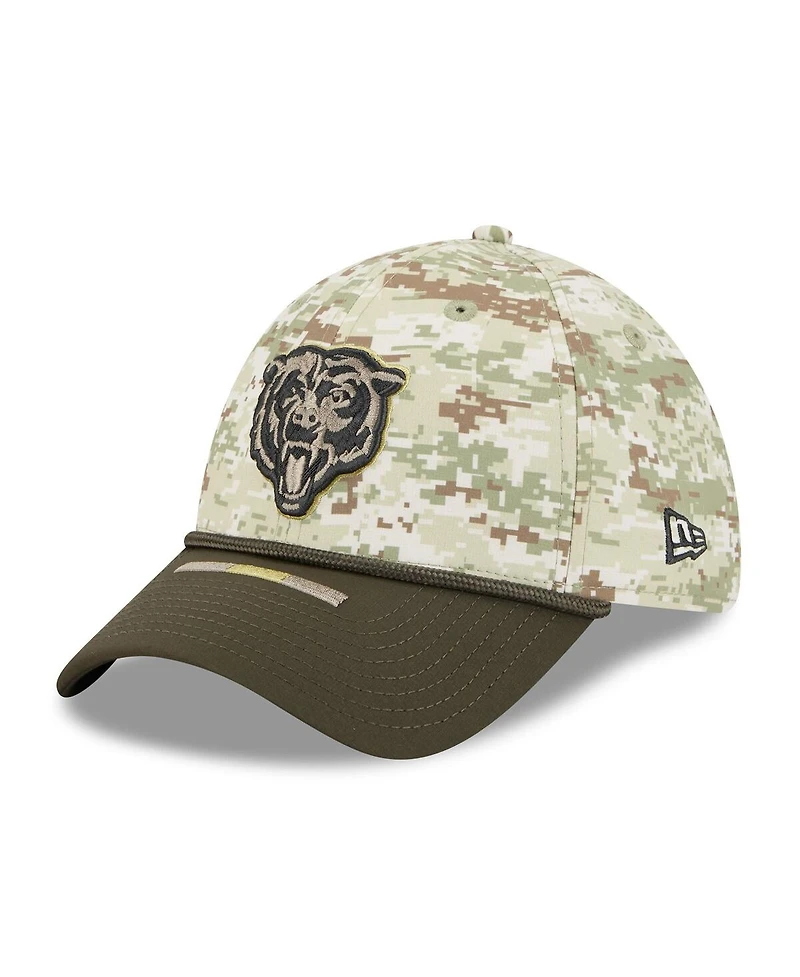 New Era Men's Camo/Dark Green/Dark Green Chicago Bears 2025 Salute to Service 39THIRTY Flex Hat