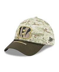 New Era Men's Camo/Dark Green/Dark Green Cincinnati Bengals 2025 Salute to Service 39THIRTY Flex Hat