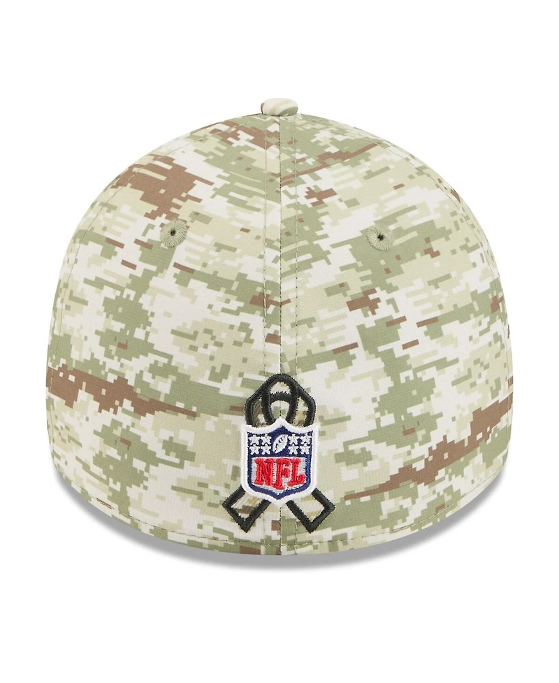 New Era Men's Camo/Dark Green/Dark Green Pittsburgh Steelers 2025 Salute to Service 39THIRTY Flex Hat
