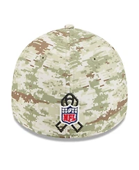 New Era Men's Camo/Dark Green/Dark Green Pittsburgh Steelers 2025 Salute to Service 39THIRTY Flex Hat