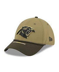 New Era Men's Green/Dark Green Carolina Panthers 2025 Salute to Service 39THIRTY Flex Hat