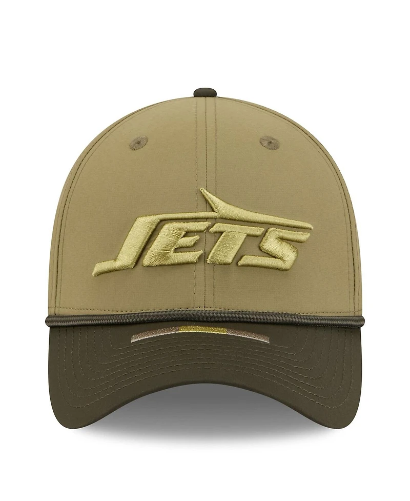 New Era Men's Green/Dark Green New York Jets 2025 Salute to Service 39THIRTY Flex Hat