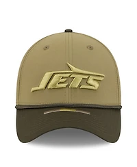 New Era Men's Green/Dark Green New York Jets 2025 Salute to Service 39THIRTY Flex Hat