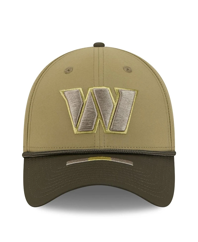 New Era Men's Green/Dark Green Washington Commanders 2025 Salute to Service 39THIRTY Flex Hat