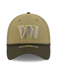 New Era Men's Green/Dark Green Washington Commanders 2025 Salute to Service 39THIRTY Flex Hat