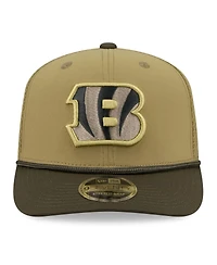 New Era Men's Green/Dark Green Cincinnati Bengals 2025 Salute to Service 9SEVENTY Adjustable Hat